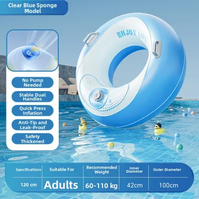 Anti-tilt Safety Thick Portable Inflatable Swimming Ring
