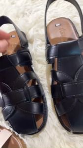 Dép dọ dạng sục phối khóa bản to. sandal chiến binh siêu cá tính chất da dày dặn.