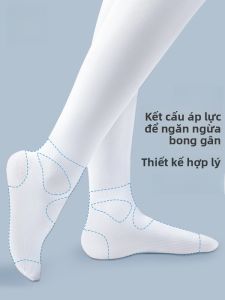 MiiOW | Tất khiêu vũ trẻ em MiiOW mùa hè mỏng quần tất lớp lót chuyên dụng cho bé gái màu trắng bằng sợi nylon và sợi polyurethane