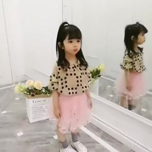 Potdemiel | 2 Cái/bộ SpongeBob Bé Gái Đầm Công Chúa Mùa Hè Tiệc Sinh Nhật Quần Áo Hoạt Hình Áo Thun & Váy Tutu Bộ Dành Cho Trẻ Em Từ 4-6 Tuổi
