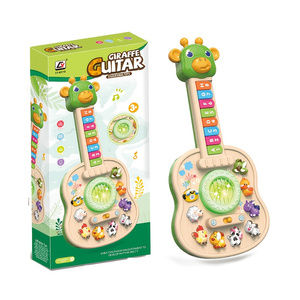 Đàn Guitar Điện Tử Cho Trẻ Em Hình Hươu Cao Cổ Xanh - Đàn Piano Cho Bé Với Âm Thanh Động Vật Đèn Nhận Biết Màu Sắc & Giai Điệu Đồ Chơi Giáo Dục Cho Trẻ Từ 3-12 Tuổi