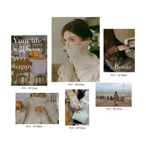 French Style Large Size Poster Wall Stickers Vintage Magazine Card Bedroom Wall Decor Room Background Wall Mural