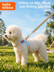 HELLOLEIBOO | Breathable Light Comfortable Anti-Escape Dog Leash XS