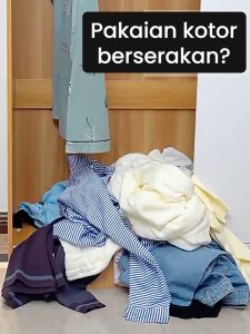 Mainland Keranjang Pakaian Kotor Rak Keranjang Cucian Baju Praktis Laundry Basket Minimalis HSB822