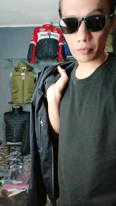 KICKZOOGAR jaket Pria bonding Executive bonding hitam