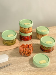 Food Grade Glass Sealed Container Preservation Box Pickled Vegetable Jar Preservation Bowl Small Rice Box Fruit Bento Box with Lid