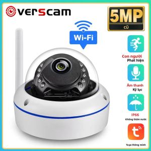 Camera IP Wifi Thông Minh Tuya 5MP Chống Nước Dạng Dome Giám Sát CCTV Không Dây Phát Hiện Chuyển Động Người Sử Dụng Trong Nhà/ngoài Trời