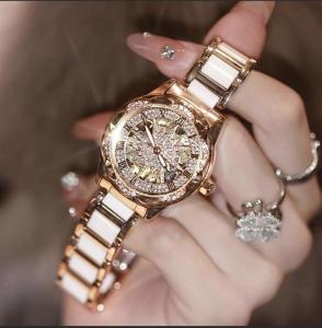 Đồng hồ thạch anh hướng dương cho phụ nữ cao cấp ánh sáng sang trọng thích hợp nghệ thuật đồng hồ đeo tay cho nữ