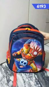TAS RANSEL-RANSEL TROLI ANAK SEKOLAH LAKI LAKI SD KARAKTER ATK HERO 6193