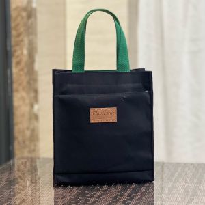 Japanese Style Minimalist Canvas Reticule Elementary School Students Tutorial Bag Tuition Bag Lunch Box Bag Office Worker Work Clothing A4 Data Packet