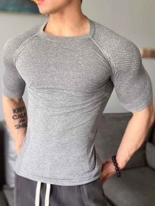 JIANSHENSHIJIAJIANSHEN | Quick-drying High-elastic Seamless Fitness Training T-shirt
