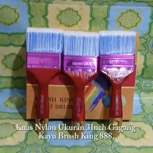 Kuas Nylon Uk 3 Inc Gg Kayu Brush King 888