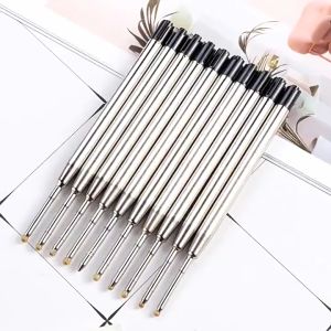 10 Pcs Pulpen Refill Pen Parker Cetek Putar / Isi Ulang Pena Pulpen / Isi Refill Ballpoint / Tinta Pen - Bahan Metal Diameter 0.5Mm Tinta Hitam & Biru