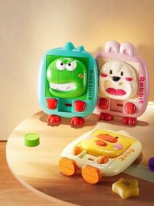 BabyShop-M376 Mainan Edukasi Anak Puzzle Geser Slide 3D Karakter Hewan / Maenan Brain Game Edukasi