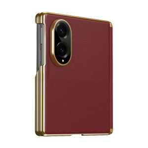 szhaiyu | For Samsung Galaxy Z Fold 8 7 6 5 4 Shockproof Luxury PU Leather Case With Back Camera Full Hinge Protection Business Cover