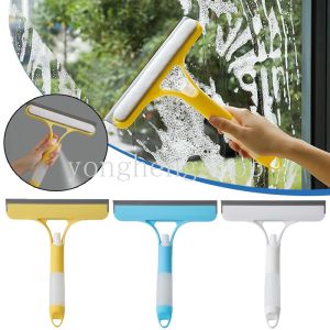 【Hot Sale】Creative 3 In 1 Window Cleaning Brush with Sprayer Mirror Glass Cleaner T-Shaped Wiper Water Scraper Double-sided Sponge Brushes Bathroom Kitchen Cleaning Tool