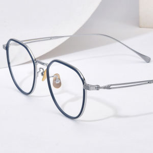 FONEX Titan nguyên chất Gọng kính Phụ Nữ thiết kế thương hiệu Cổ Điển Retro Quảng Trường Hợp Thời Trang Kính Mắt Người Đàn Ông Đầy Đủ Rim Nhật Bản Chất Lượng Cao Siêu Nhẹ Tùy Chỉnh kính mắt cho mắt E-079