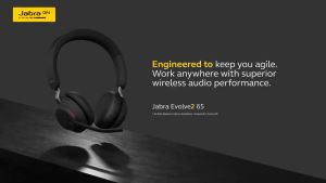 Jabra Evolve2 65 Wireless Stereo Headset with Link380 USB-A / USB-C Bluetooth Adapter | MS Teams | Black