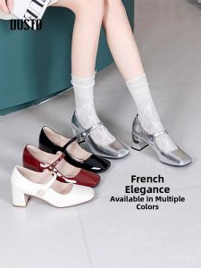 DUSTO | Chunky Heel Buckle Mary Jane Shoes