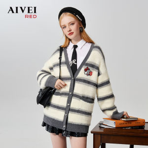 AIVEI | Soft Fluffy Campus Style Sweater