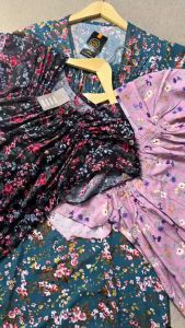 DASTER FUJI MOTIF BUNGA BAHAN RAYON IMPORT