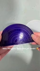 Cetakan Resin Penggaris Busur Derajat Bahan Karet Silicone Lentur Elastis Cetakan Silikon Murah Anti Lengket