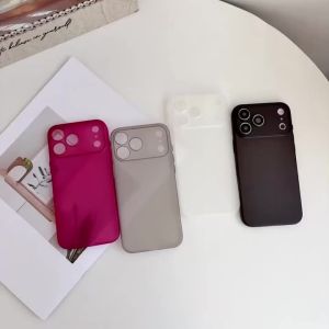 Luxury Slim Translucent Case For iPhone 17 Air 16 15 14 13 12 Pro Max Plus Camera Protect Shockproof Matte Clear TPU Soft Cover