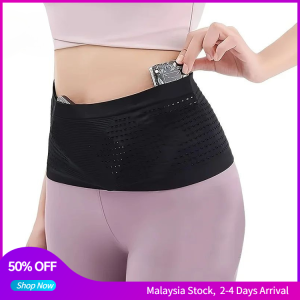 Elastic Sports Running Belt Waist Bag Sports Bag Mobile Phone Pouch Smartphone Belly Bag Anti-Theft Bag Outdoor Cycling Beg Jogging Gym Bag Phone Belt Bag for Men Women