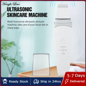 Hengfa Lina New Ultrasonic Skin Scrubber Facial Spatula Blackhead Remover Deep Face Cleaning Lift Machine Peeling Shovel Pore Cleaner