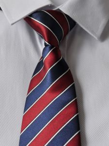 High-End Mens Zipper Necktie Shirt Formal Blue Business Tie for Bank Work No Tie Needed Arrow Pattern Business Accessory