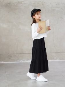 ROK SYAKILLA - ROK PANJANG ANAK PEREMPUAN REMAJA MAXI LONG SKIRT MODEL KOREA BAWAHAN ROK 3 SUSUN TINGKAT ANAK CEWEK MUSLIM MUSLIMAH HIJAB USIA 3 SAMPAI 14 TAHUN