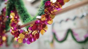 Dekorasi Tinsel Warni 1.3 Meter Serbaguna/10pcs Slinger Tinsel Hiasan