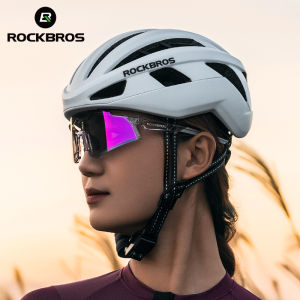 ROCKBROS Cycling Helmet EPS Anti-Collision 16 Holes Breathable MTB Road Bike Helmet Adjustable Comfortable Quick Release Helmet for Men Women
