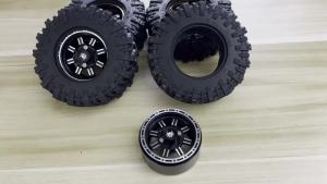 Bộ Lốp Địa Hình RED SPIDER 4 Chiếc 98mm Kèm Vành Kim Loại Beadlock Dành Cho Xe RC Crawler 1/10 TRX4 Axial SCX10 III - Phụ Tùng Nâng Cấp