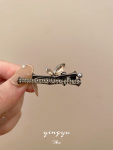 New Chinese Style Bamboo Node Metal Hair Clips Womens 2024 New High End Back Hair Styling Duckbill Hair Grips Fringe Tidying up Clips