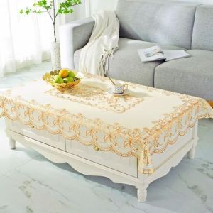 Oval Shaped PVC Tablecloth Oil Proof Waterproof No-Wash Dining Table Mat Rectangular Tea Table Pad Heat Resistant European Style
