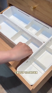 kokepope Extendable Drawer Organizer Adjustable Storage Box for Home Office