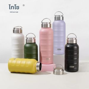 Tyeso THERMOS ขวดน้ํา 270/360/750/1000ML สแตนเลสสตีลแก้วแบบพกพากลางแจ้งฟิตเนสขวดน้ํากีฬา