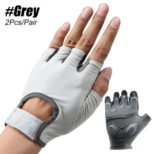 1Pair Breathable Fingerless Workout Gloves for Men Women - Gym Gloves for Weight LiftingCyclingCrossFit – Shock-Absorbing Foam