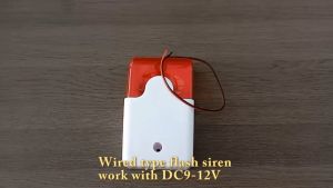 110DB Flash LED Strobe Light Wired Siren 12V 220V Work For Wifi GSM PSTN Home Security Voice Burglar Alarm System