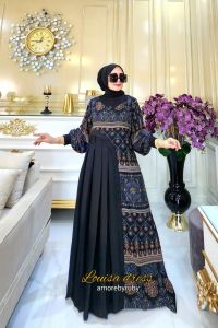 gamis modern gamis Lionel Richie edisi Louisa dress Amore by ruby gamis busui