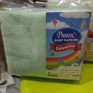 PUREEN COLOURFUL BABY NAPKIN NCC 08 (6PCS)