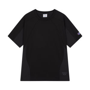 Champion | Round Neck Raglan Sleeve Mens T-Shirt Summer New Contrasting Colors Patchwork American Style Simple