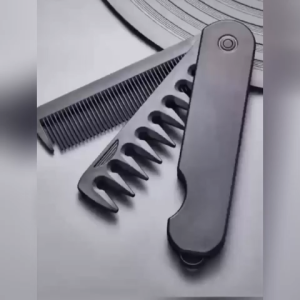 HOME + HOUND 2-in-1 Folding Hair Comb for Men Pocket Comb with Fine and Wide Tooth Styling