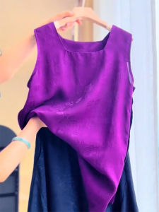 QINGNAER | Large Size Casual Sleeveless Vest Dress