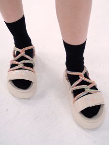 FILA CORE Womens CHURRO FASHION MODERNO Sandals (Cream/White / Black-White / Mint Green / Pink-Brown )
