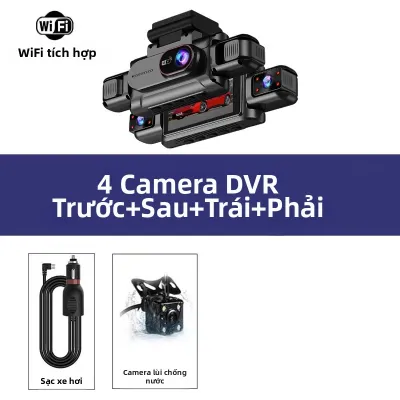 Camera Hành Trình Ô Tô 4 Kênh UHD 1080P 360 Độ ° Camera Hành Trình Đa Hướng Tích Hợp Wifi Cảm Biến G Phát Hiện Chuyển Động & Ghi Hình Vòng Lặp