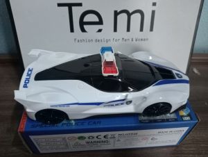 Xe cảnh sát đồ chơi có nhạc và đèn (tặng kèm pin)