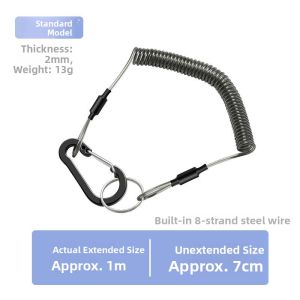 gumahus | Anti-Loss Anti-Fall Steel Wire Keychain 5/5m