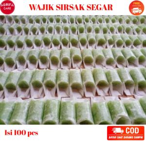 Wajik sirsak segar cemilan santai paket 1kg (100 pcs)